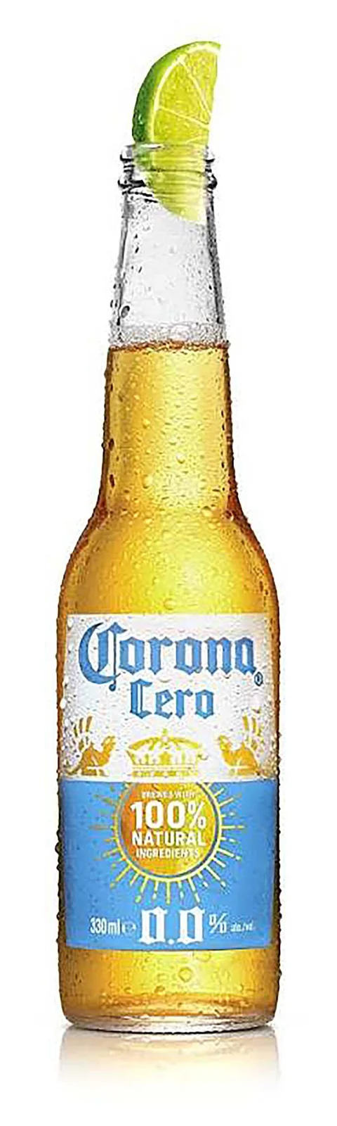 Botella Corona Cero 0.0 con lima